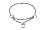 Alvalley Martingale Show Chain Collar 22in x 1.4mm for Dogs | Dog Collars | pethousekh