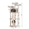 Armarkat Multi - function Real WOOD Cat Tower Beige | Scratchers | pethousekh