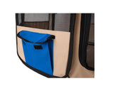 Armarkat Portable Pet Playpen In Blue and Beige Combo | Pet Carriers | pethousekh