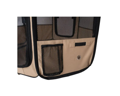 Armarkat Portable Pet Playpen In Blue and Beige Combo | Pet Carriers | pethousekh