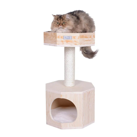 Armarkat Premium Scots Pine 29" Cat Tree W Perch and Condo | Scratchers | pethousekh