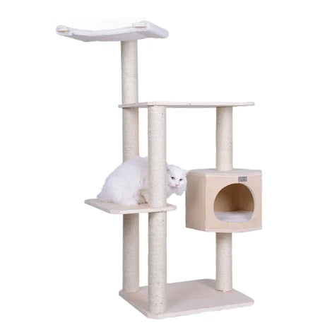 Armarkat Premium Scots Pine 54 - Inch Cat Tree W Three Levels | Scratchers | pethousekh