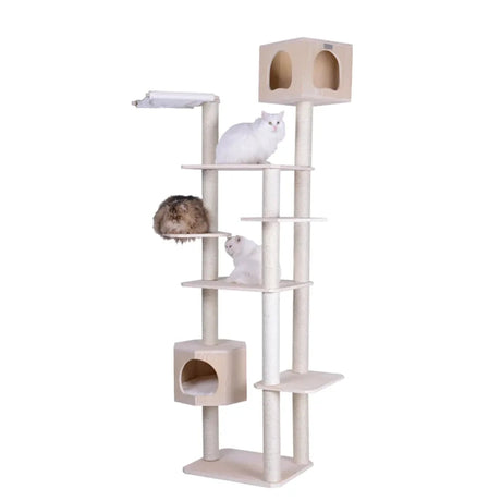 Armarkat Premium Scots Pine 89" Cat Tree Tower W 7 Levels | Scratchers | pethousekh