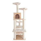 Armarkat Real Wood 72" Beige Cat Tree SratchIng Post A7202 | Scratchers | pethousekh