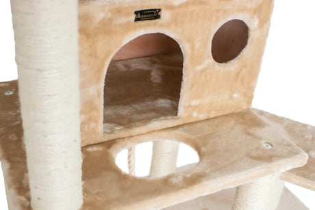 Armarkat Real Wood 72" Beige Cat Tree SratchIng Post A7202 | Scratchers | pethousekh