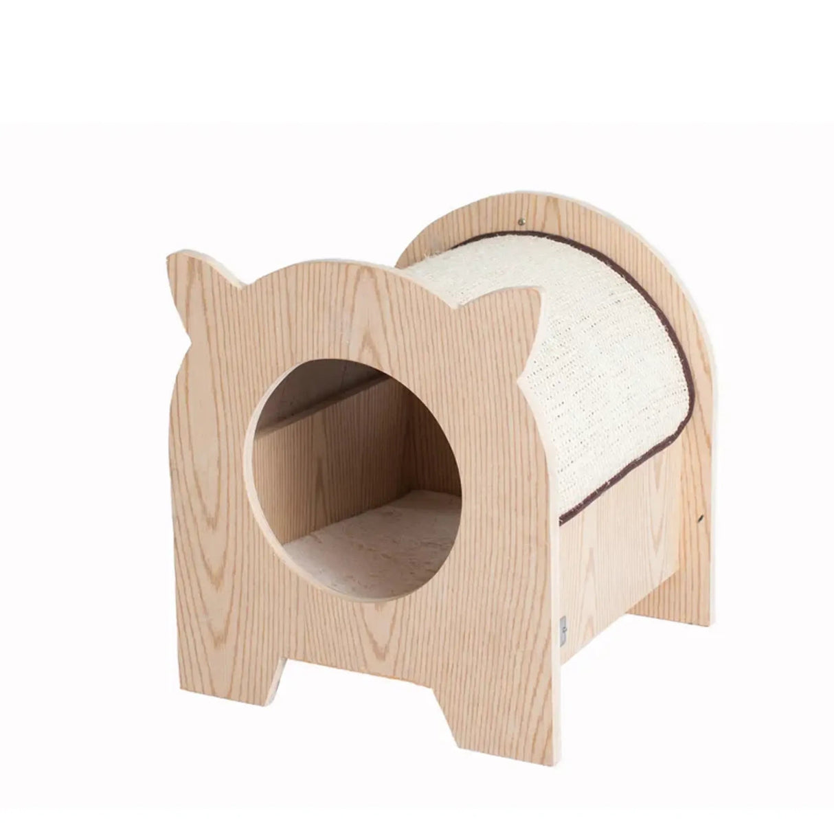 Armarkat S1203 Premium Wood Cat Hideaway With Sisal | Scratchers | pethousekh