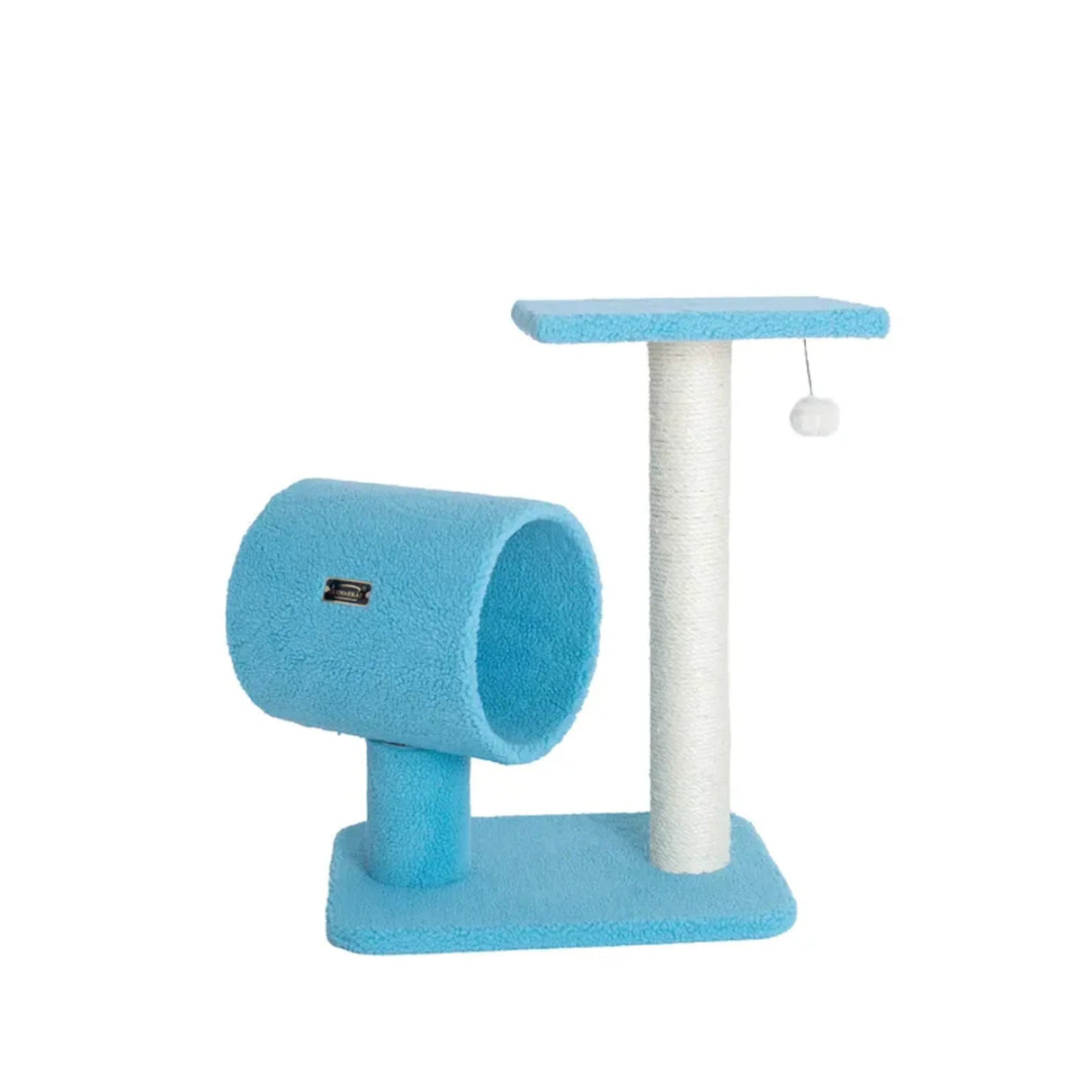 Armarkat Sky Blue 25 - Inch Cat Tree With Wood Scratcher | Scratchers | pethousekh