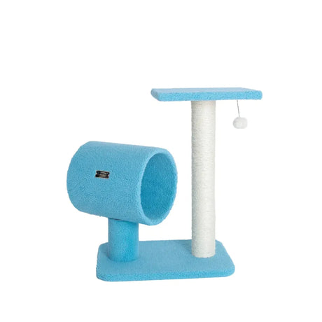 Armarkat Sky Blue 25 - Inch Cat Tree With Wood Scratcher | Scratchers | pethousekh