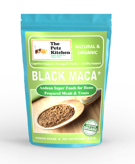 Black Maca - Cognitive Energy & Fertility Support* The Petz Kitchen - Organic & Human Grade Ingredients For Home Prepared Meals & Treats | Animal Vitamins & Supplements | pethousekh