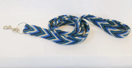 Blue Handmade Wayuu Pet Leash | Dog Leashes | pethousekh