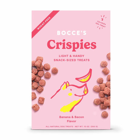 Bocce's Bakery Banana Bacon Crispies Dog Treats 10oz | Biscuits & Crunchy Treats | pethousekh