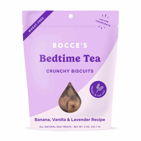 Bocce's Bakery Bedtime Tea Biscuit Dog Treats 5oz | Biscuits & Crunchy Treats | pethousekh