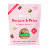 Bocce's Bakery Burgers & Fries Biscuit Dog Treats 5oz | Biscuits & Crunchy Treats | pethousekh