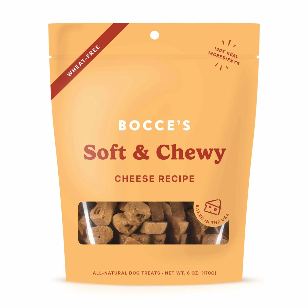 Bocce's Bakery Cheese Soft & Chewy Dog Treats 6oz | Soft & Chewy Treats | pethousekh