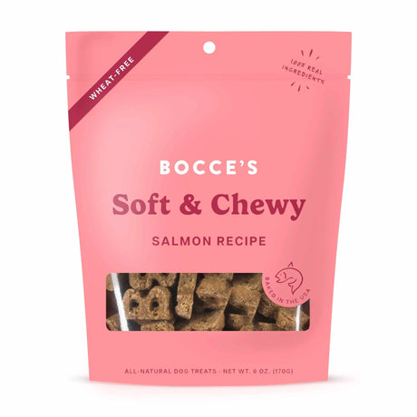 Bocce's Bakery Salmon Soft & Chewy Dog Treats 6oz | Soft & Chewy Treats | pethousekh
