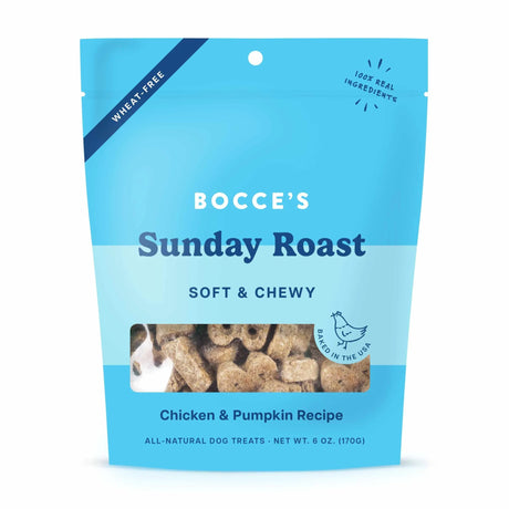 Bocce's Bakery Soft Chewy Dog Treats Sunday Roast 6oz | Soft & Chewy Treats | pethousekh