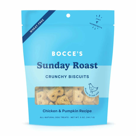 Bocce's Bakery Sunday Roast Biscuit Bags Dog Treats 5oz | Biscuits & Crunchy Treats | pethousekh