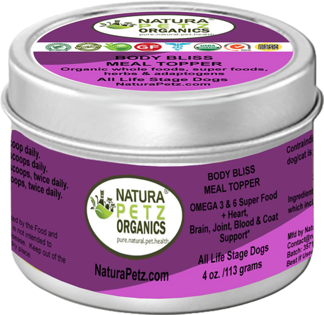 Body Bliss Meal Topper - Omega 3 & 6 Super Food + Heart, Brain Joint, Blood & Coat Support* | Dog Food Toppers | pethousekh