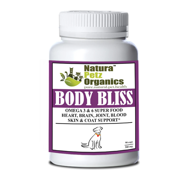 Body Bliss - Omega 3 & 6 Super Food + Heart, Brain Joint, Blood & Coat Support* | Animal Vitamins & Supplements | pethousekh