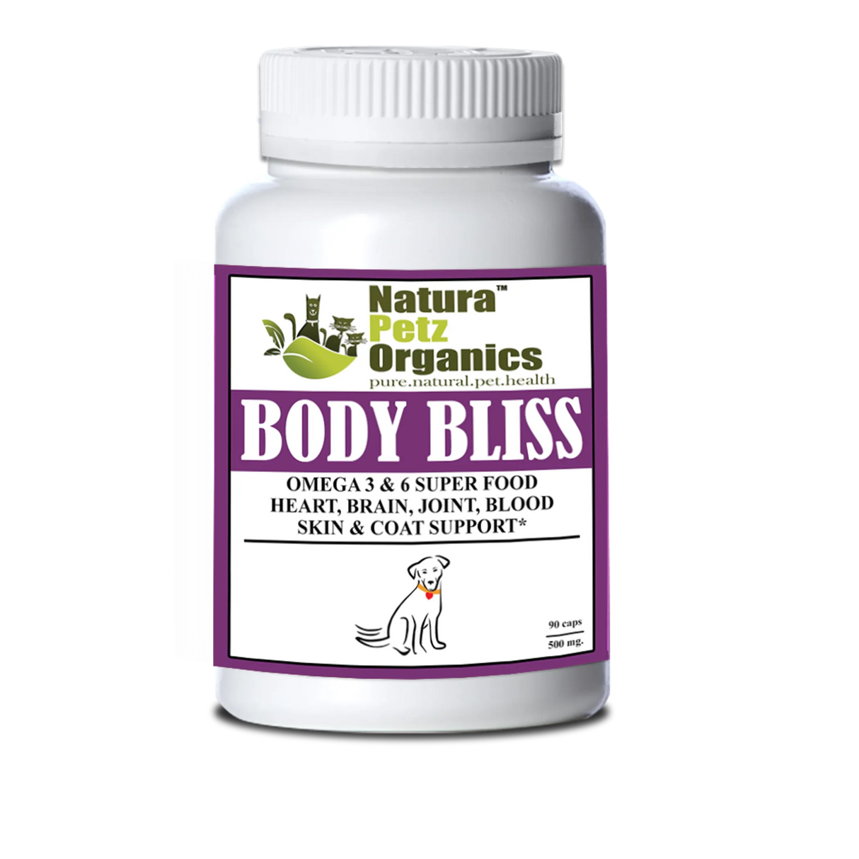 Body Bliss - Omega 3 & 6 Super Food + Heart, Brain Joint, Blood & Coat Support* | Animal Vitamins & Supplements | pethousekh