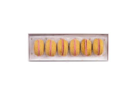 Bonne et Filou Handmade Dog Macarons, Box of 6 Flavors | Dog Treats | pethousekh