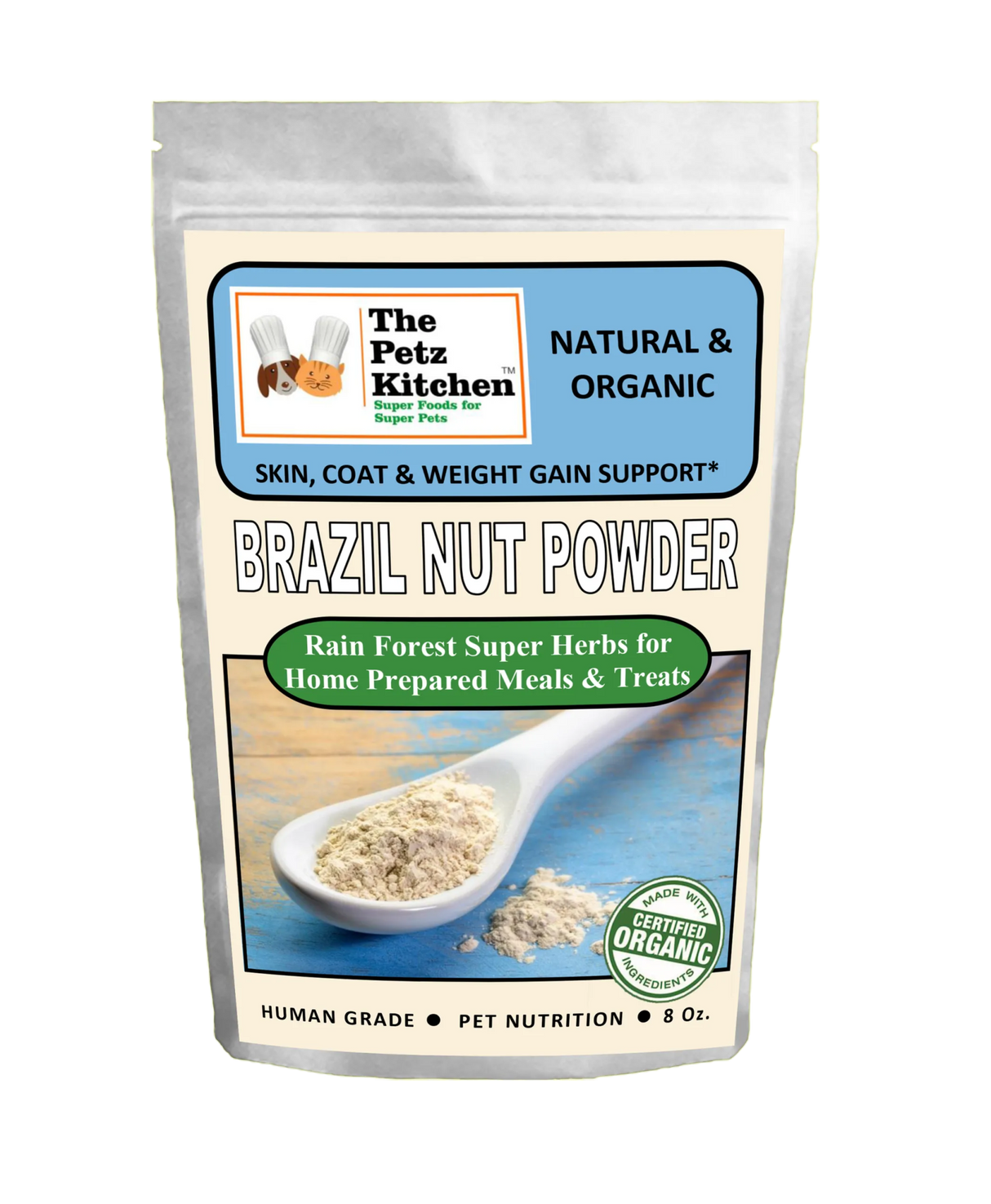 Brazil Nut - Skin, Coat & Weight Gain Support* The Petz Kitchen Dog & Cat Holistic Super Foods* | Animal Vitamins & Supplements | pethousekh
