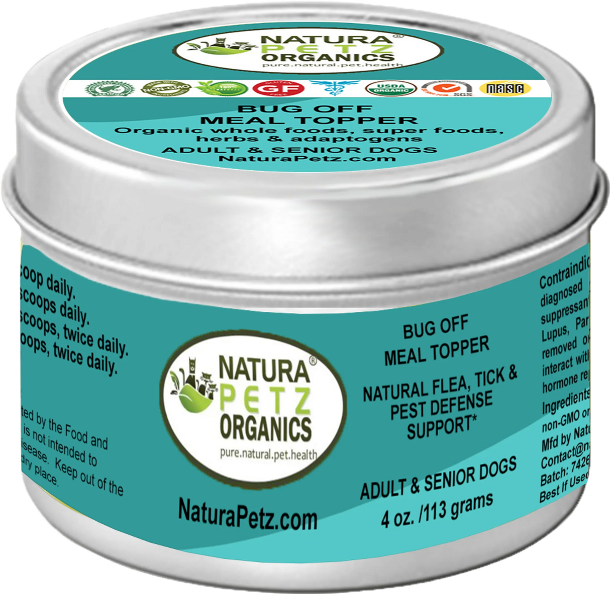 Bug Off Natural Defense Meal Topper* Flea, Tick & Pest Defense For Dogs, Cats & Horses* | Dog Food Toppers | pethousekh