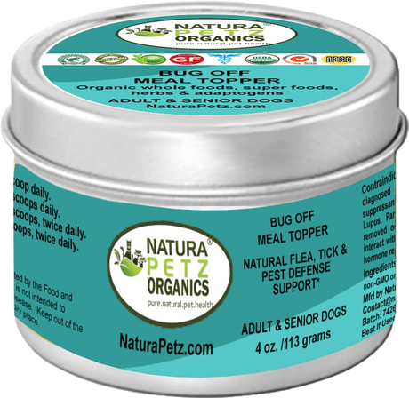 Bug Off Natural Defense Meal Topper* Flea, Tick & Pest Defense For Dogs, Cats & Horses* | Dog Food Toppers | pethousekh