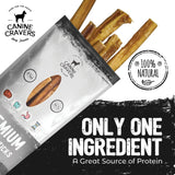 Canine Cravers Premium Odor - Free Beef Bully Stick, Thick Cut Dog Chew | Dog Treats | pethousekh