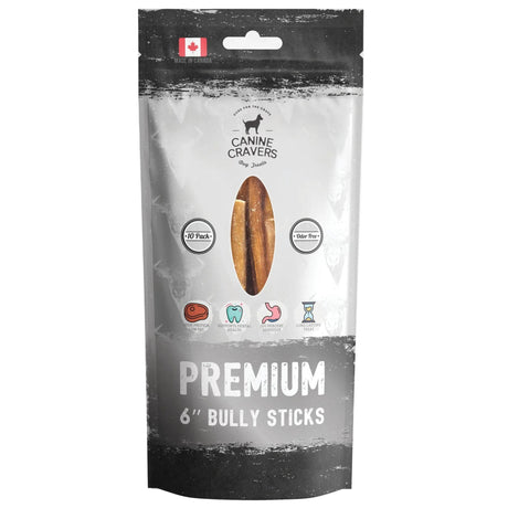 Canine Cravers Premium Odor - Free Beef Bully Stick, Thick Cut Dog Chew | Dog Treats | pethousekh