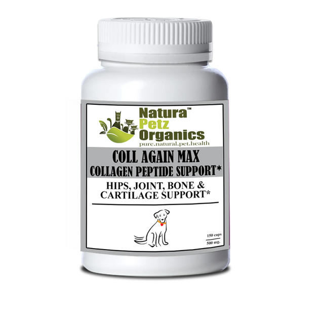 Coll Again Max Collagen Peptide Support Capsules* Hips, Joint, Bone & Cartilage Support* Dogs & Cats* | Animal Vitamins & Supplements | pethousekh