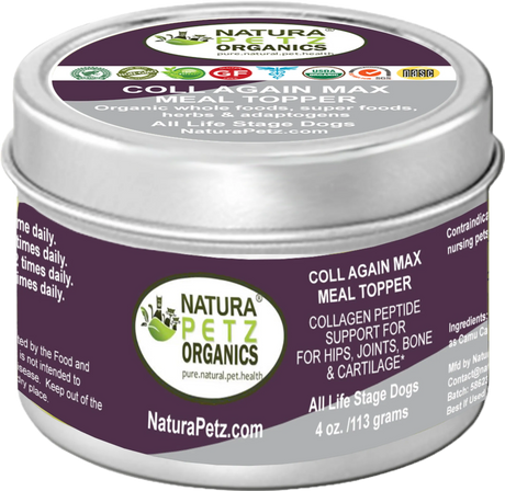 Coll Again Max Collagen Peptide Support Meal Topper* Hips, Joint, Bone & Cartilage Support* Dogs & Cats* | Dog Food Toppers | pethousekh
