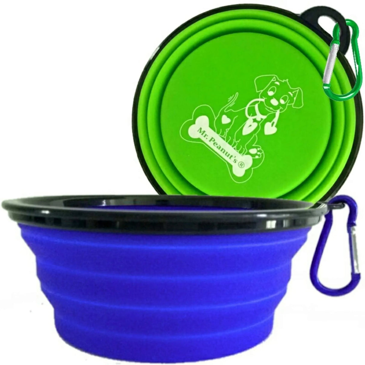 Collapsible Silicone Travel Bowls | Food & Water Bowls | pethousekh