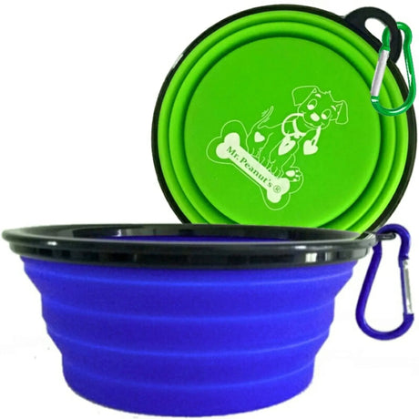 Collapsible Silicone Travel Bowls | Food & Water Bowls | pethousekh