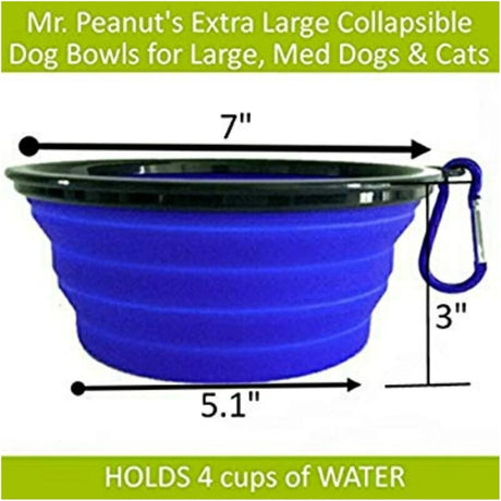 Collapsible Silicone Travel Bowls | Food & Water Bowls | pethousekh