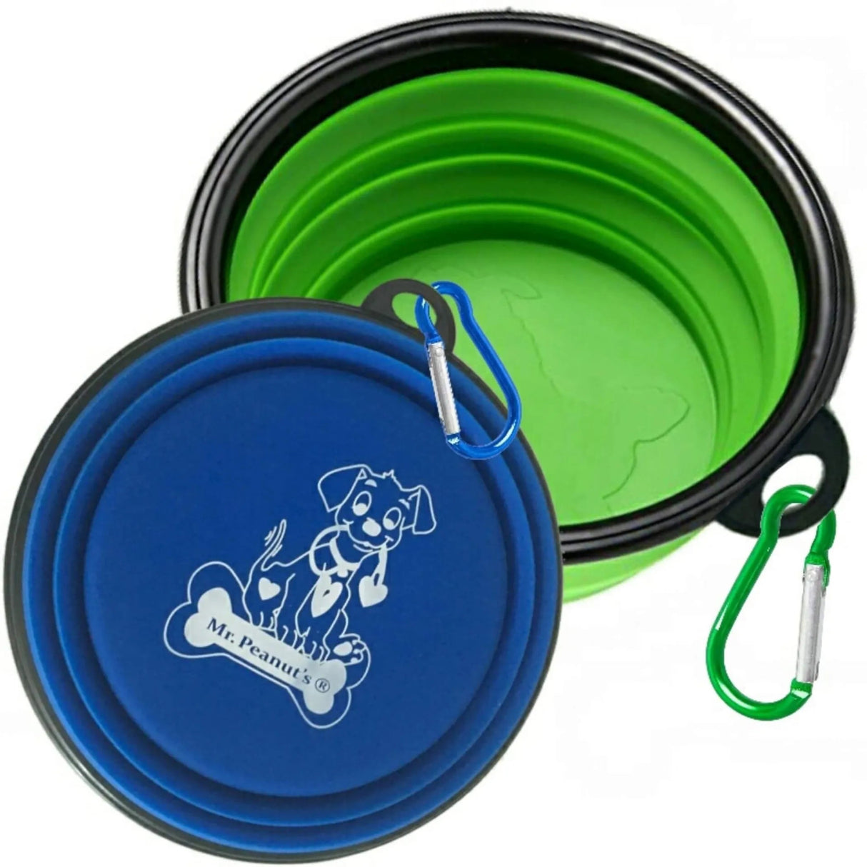 Collapsible Silicone Travel Bowls | Food & Water Bowls | pethousekh