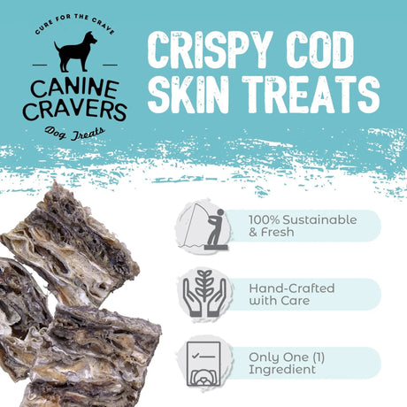 Crispy Cod Skins | Dog Treats | pethousekh