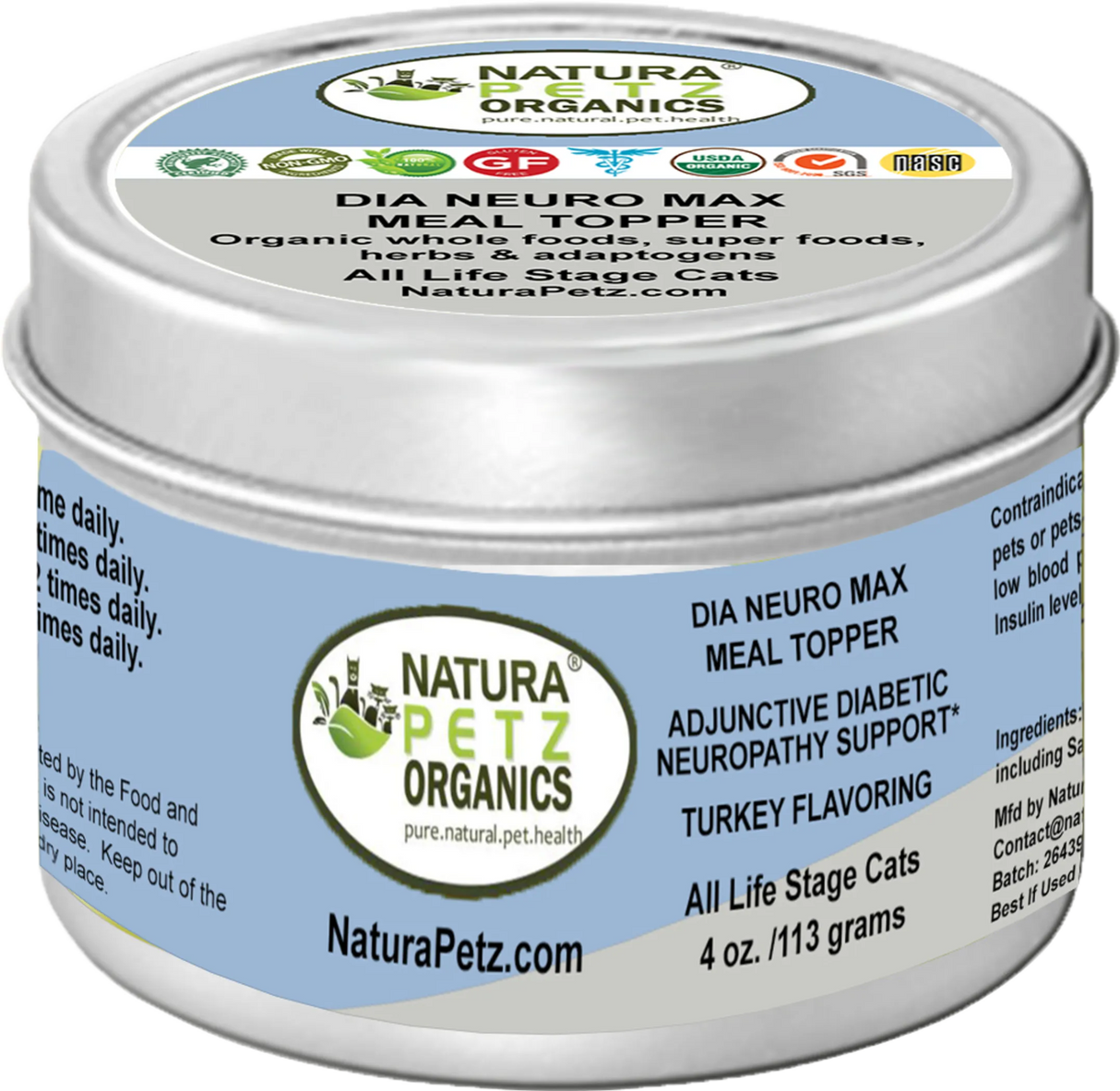 Dia Neuro Max Meal Topper* Adjunctive Diabetic Neuropathy Support* For Dogs & Cats | Dog Food Toppers | pethousekh