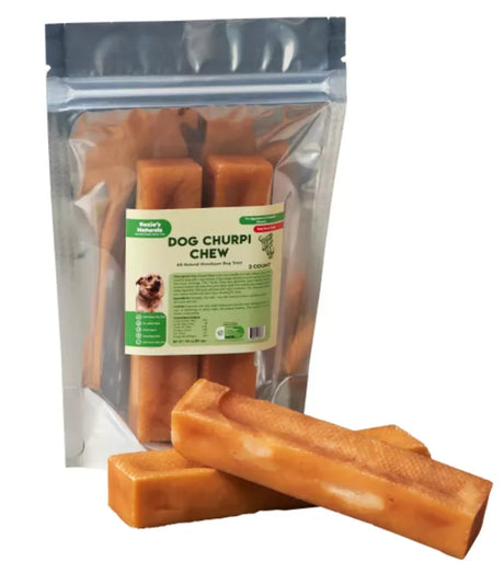 DOG CHURPI CHEW - 100% Natural, Himalayan Yak Cheese Churpi Dog Treat & Chews, Grain - Free, Gluten - Free, Dental Chews, 2 COUNT - 5.5 oz | Dog Treats | pethousekh