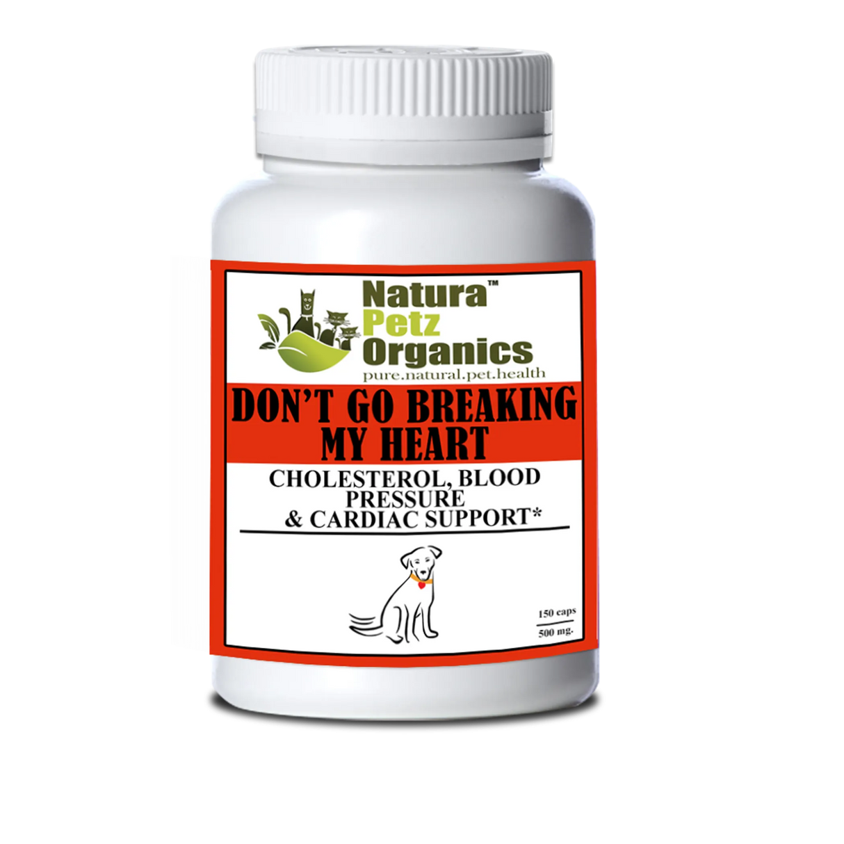 Don'T Go Breaking My Heart Cholesterol, Blood Pressure & Cardiac Support* | Animal Vitamins & Supplements | pethousekh