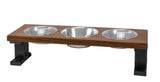Farmhouse 3 Bowl Elevated Regular Feeder | Pet Feeders | pethousekh