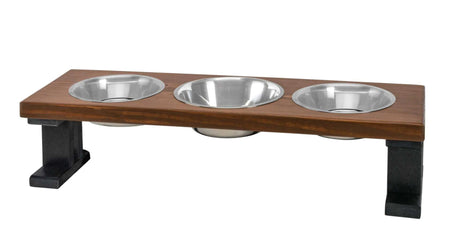 Farmhouse 3 Bowl Elevated Regular Feeder | Pet Feeders | pethousekh