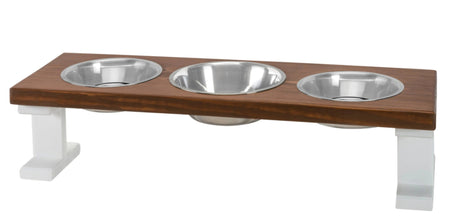 Farmhouse 3 Bowl Elevated Regular Feeder | Pet Feeders | pethousekh