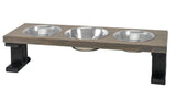 Farmhouse 3 Bowl Elevated Regular Feeder | Pet Feeders | pethousekh