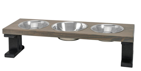 Farmhouse 3 Bowl Elevated Regular Feeder | Pet Feeders | pethousekh