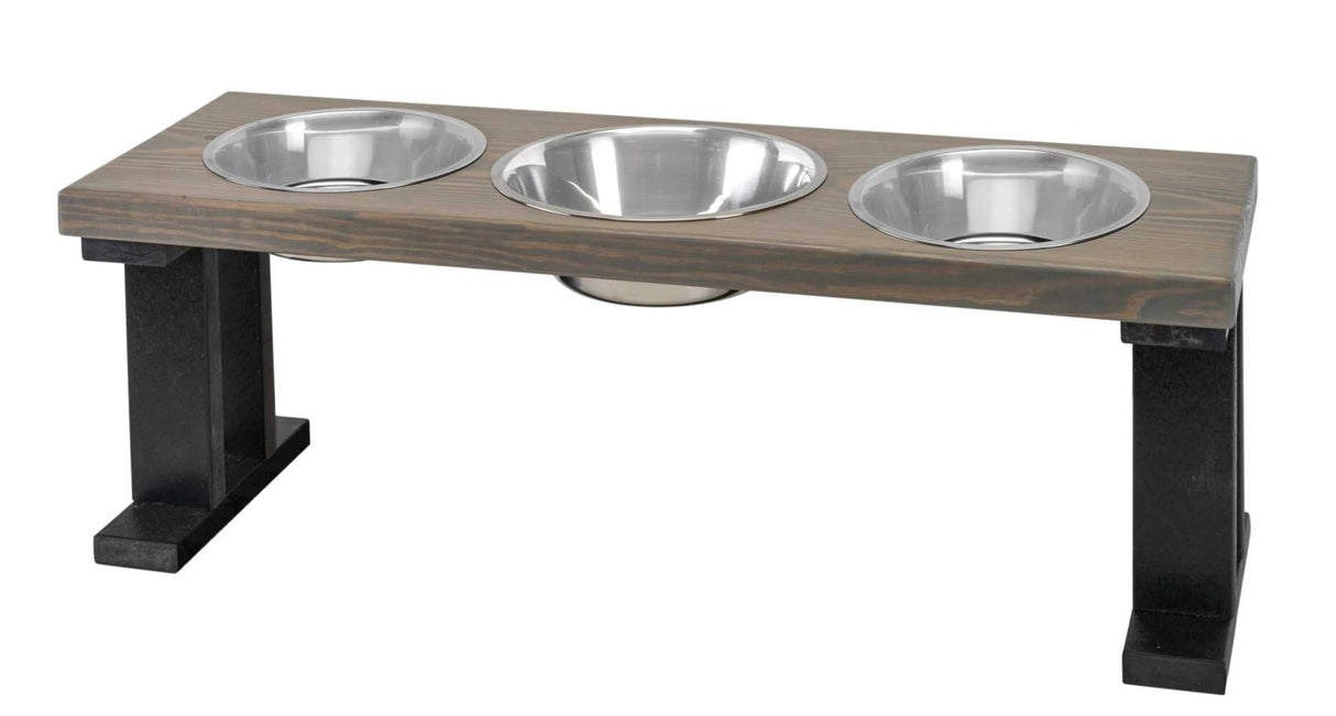 Farmhouse 3 Bowl Elevated Regular Feeder | Pet Feeders | pethousekh