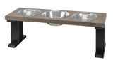 Farmhouse 3 Bowl Elevated Regular Feeder | Pet Feeders | pethousekh
