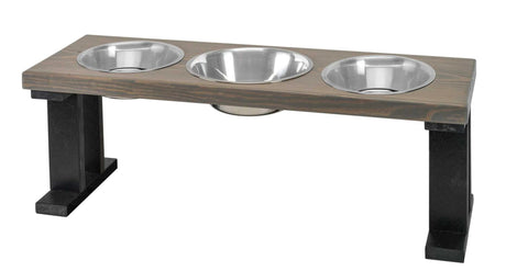 Farmhouse 3 Bowl Elevated Regular Feeder | Pet Feeders | pethousekh