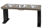Farmhouse 3 Bowl Elevated Regular Feeder | Pet Feeders | pethousekh