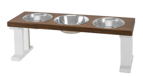 Farmhouse 3 Bowl Elevated Regular Feeder | Pet Feeders | pethousekh